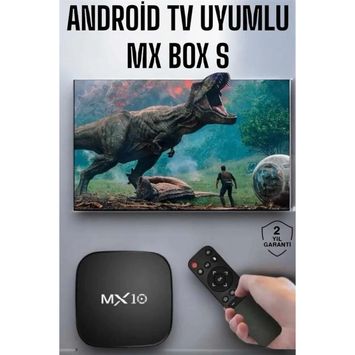 Mey İthalat® 4K TV Uyumlu HD Çözünürlüklü Mx Box S 8 GB