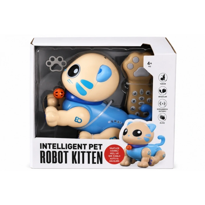 Mey İthalat® 5135 ROBOT AKILLI KEDİ FF SESLİ 3 7 USB 2R