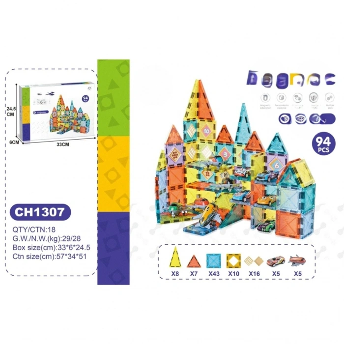 Mey İthalat® 5.5CM Blok 94 Parça