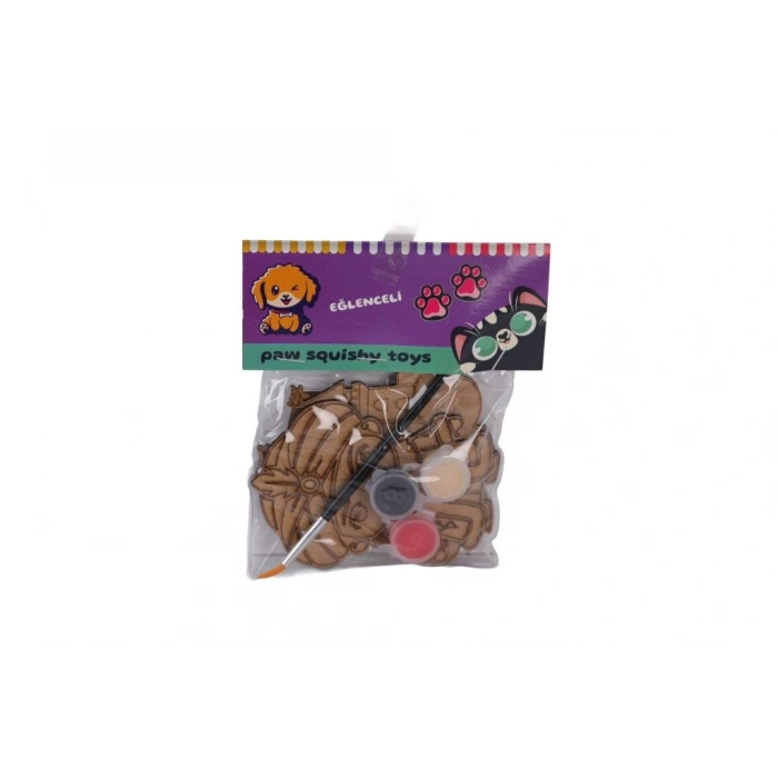Mey İthalat® 5637 AHŞAP 3 LÜ BOYAMA