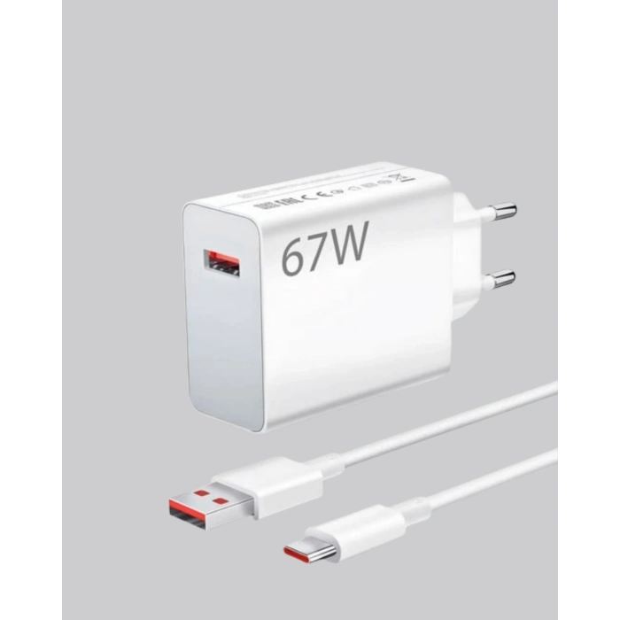 Mey İthalat® 67 Watt Type C Şarj Adaptörü Asus Zenfone 7 8 9 Uyumlu Yeni Nesil