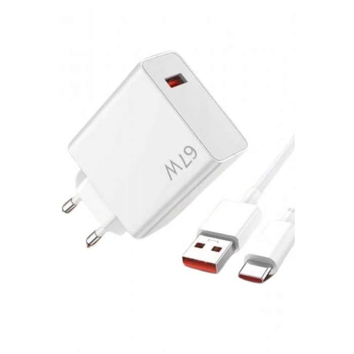 Mey İthalat® 67W Hızlı Şarj Yüksek Voltaj Korumalı Type C Şarj Adaptörü