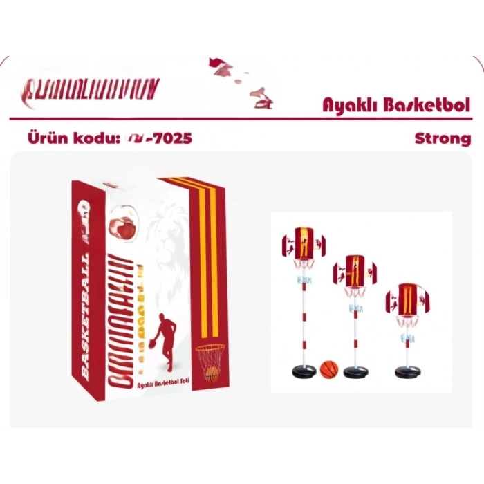 Mey İthalat® 7025 SARI KIRMIZI BASKETBOL POTASI