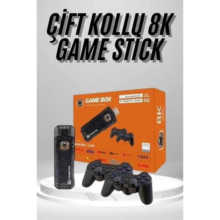 Mey İthalat® 8K Ultra HD Game Box 36500 Oyunlu Game Stick Oyun Konsolu