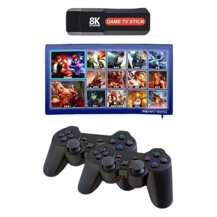 Mey İthalat® 8K Ultra HD Game Box 36500 Oyunlu Game Stick Oyun Konsolu