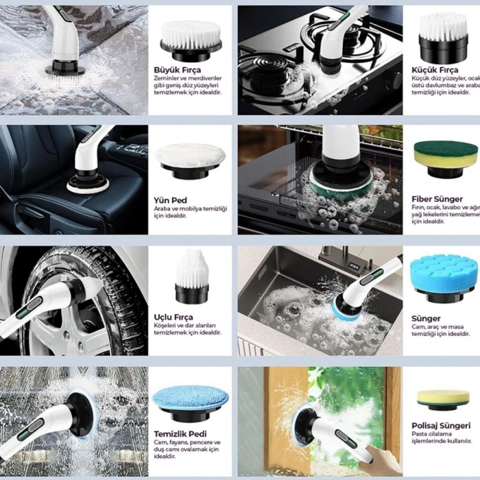 Mey İthalat® 9 in 1 Temizlik Robotu