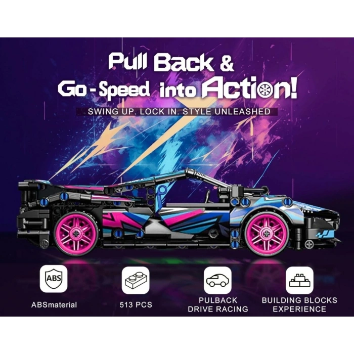 Mey İthalat® 9055-6  TOYSE TOYS BRİCKS SPEED MAVİ CYBER-EKN
