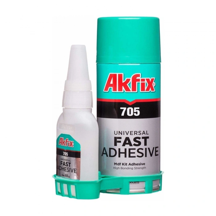 Mey İthalat® Akfix Hızlı Yapıştırıcı 200 ml + 50 gr Set