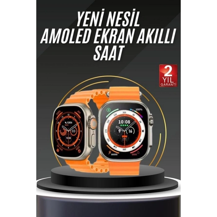 Mey İthalat® Akıllı Saat Android ve İOS Uyumlu 49 MM NFC Özelliği GPS Takibi Yeni Nesil