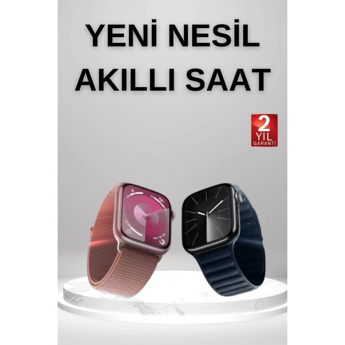 Mey İthalat® Akıllı Saat İos Andorid Destekli Arama Özeliği Sensörlü Bluetooth Bağlantılı