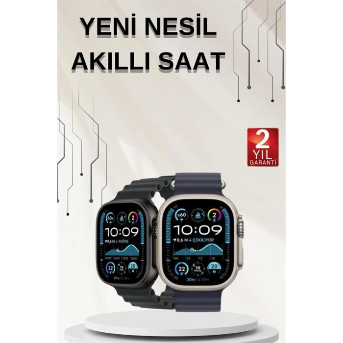 Mey İthalat® Akıllı Saat Sesli Görüşme Titreşimli GPS Bağlantısı Müzik Dinleme Sosyal Medya Bildirimleri Yeni Nesil