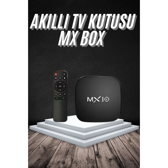 Mey İthalat® Akıllı TV kutusu Mx Box Android 7.1 TV kutusu 2.4G Wifi