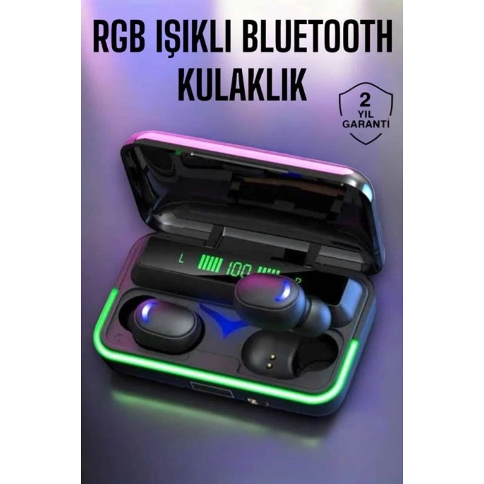 Mey İthalat® Android Ve İOS Uyumlu Bluetooth Bağlantılı Powerbankli Kulaklık