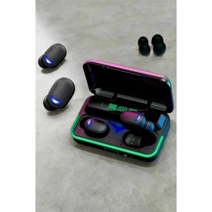 Mey İthalat® Android Ve İOS Uyumlu Bluetooth Bağlantılı Powerbankli Kulaklık