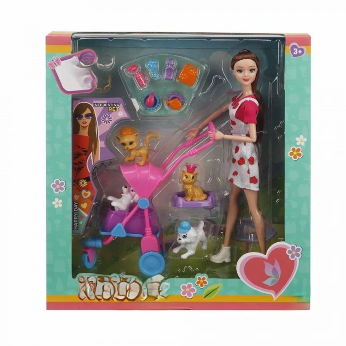 Mey İthalat® Annesi ve Sevimli Dostlar Manken Bebek