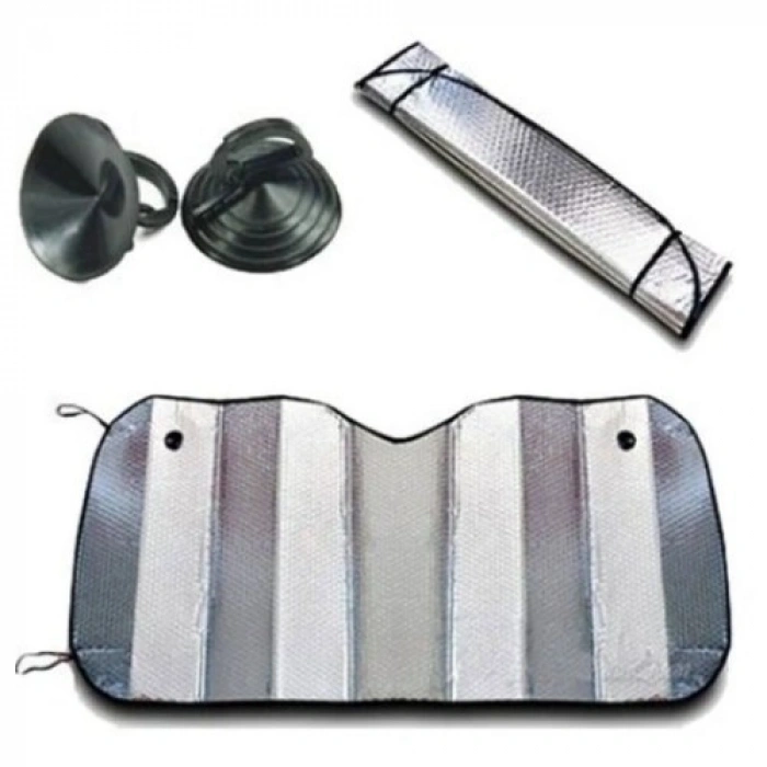 Mey İthalat® Araba Ön Cam Güneşliği 130*60 cm Parlak