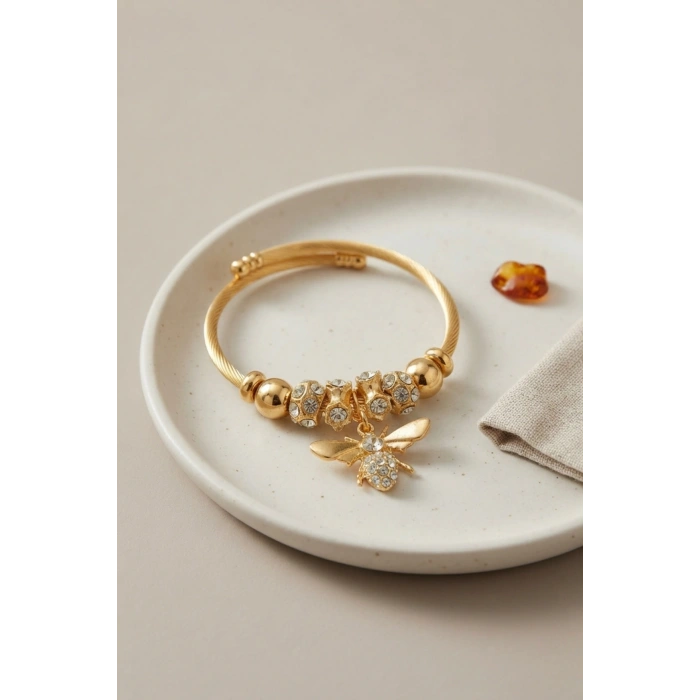 Mey İthalat® Arı Model Charmlı Bileklik