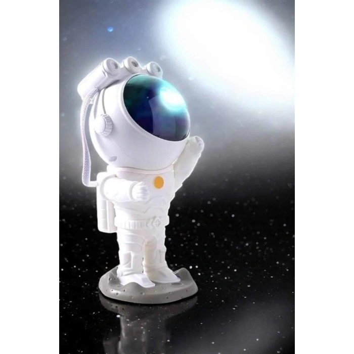 Mey İthalat® Astronot Bluetooth Hoparlör Gökyüzü Projektör Gece Lambası