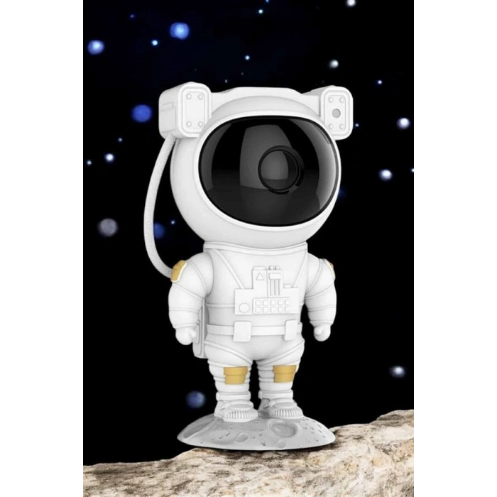 Mey İthalat® Astronot Bluetooth Hoparlör Gökyüzü Projektör Gece Lambası
