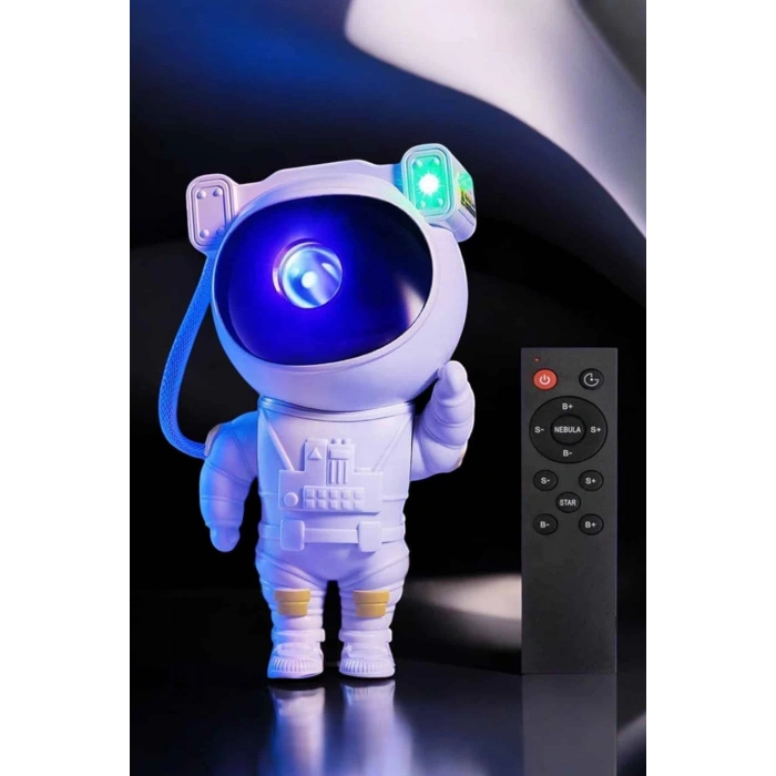 Mey İthalat® Astronot Görünümlü Projeksiyon Speaker Taşınabilir