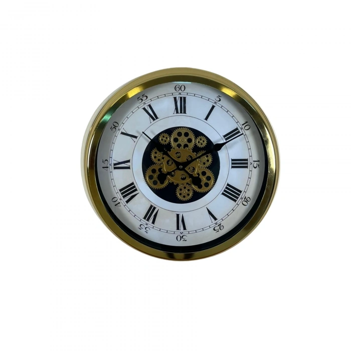Mey İthalat® Aurelius Gold 60 Cm Çarklı Duvar Saati