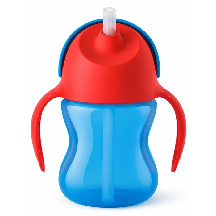 Mey İthalat® Avent Desenli Pipetli Bardak 200 ml Erkek
