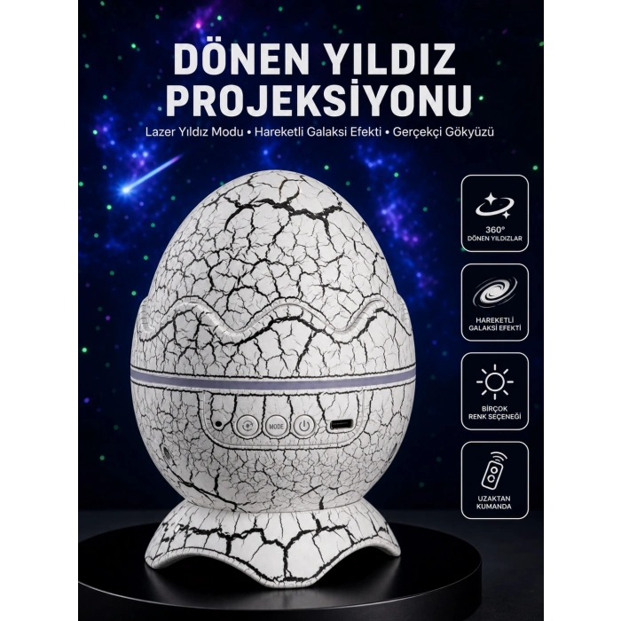 Mey İthalat® Ayarlanabilir Parlaklık ve Sis Efektli Atmosfer Lambası