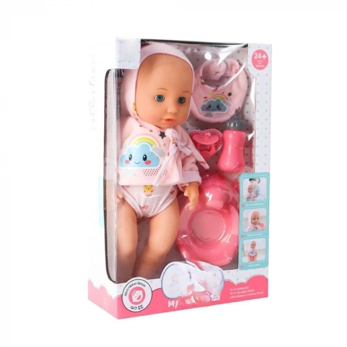 Mey İthalat® BEBEK VE TUVALET EĞİTİMİ SETİ 35 CM