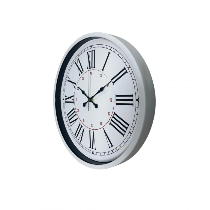 Mey İthalat® Beyaz 36 Cm Standart Duvar Saati