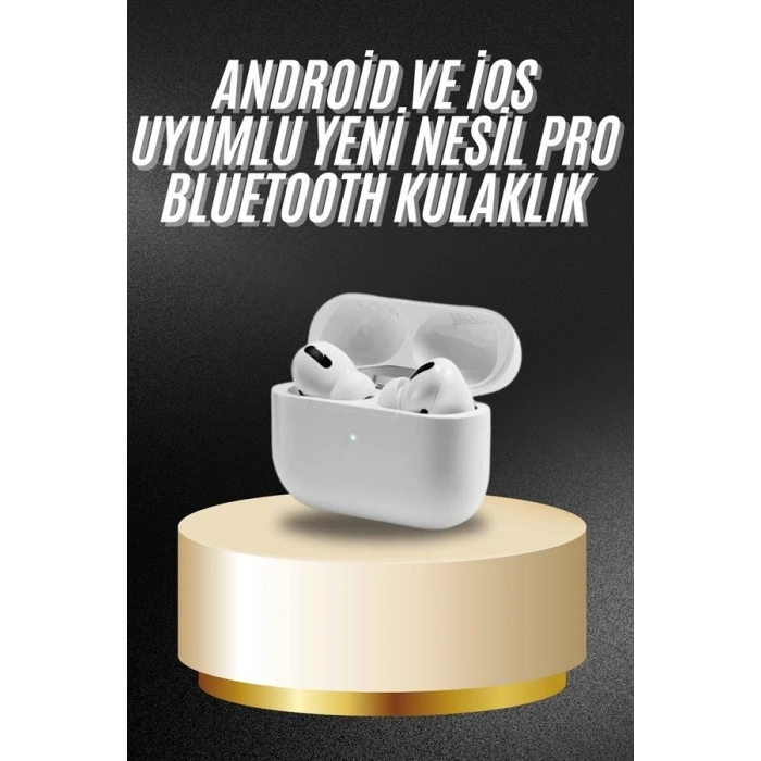 Mey İthalat® Beyaz Android ve İOS Uyumlu Yüksek Performanslı Uzun Pil Ömrü