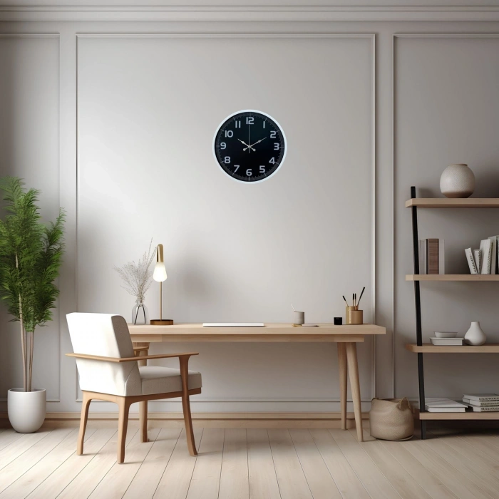 Mey İthalat® Beyaz Elegance 36 Cm Duvar Saati