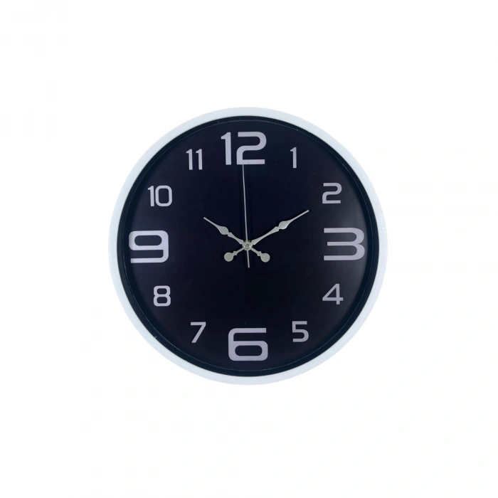 Mey İthalat® Beyaz Şık 36 Cm Duvar Saati