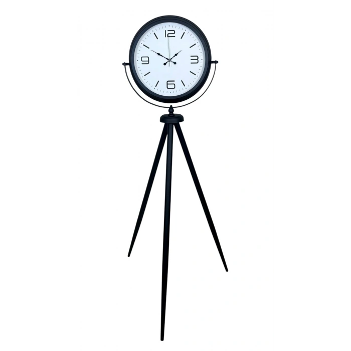 Mey İthalat® Black Balance Tripod Ayaklı Saat