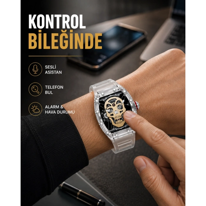 Mey İthalat® Bluetooth Arama Özellikli Akıllı Saat Çok Fonksiyonlu Yeni Nesil