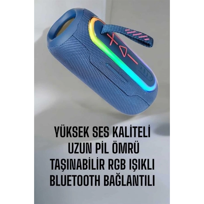 Mey İthalat® Bluetooth Hoparlör Kablosuz Yüksek Ses Kaliteli Şarj Edilebilir