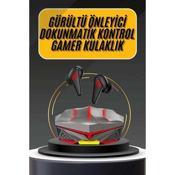 Mey İthalat® Bluetooth Kulaklık HD Ses Kaliteli Işıklı Metal Kasa Ios Android Uyumlu Mikrofonlu