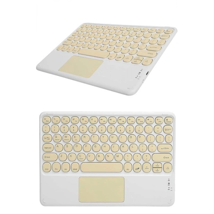 Mey İthalat® Bluetooth Touchpad Klavye Ultra İnce Taşınabilir Q Klavye Yeni Nesil