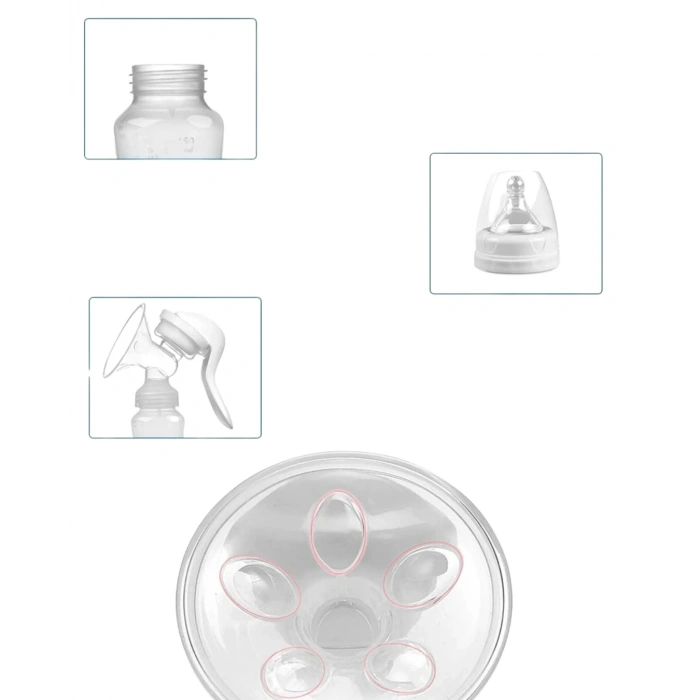 Mey İthalat® BPA İçermez Manuel Anne Sütü Pompası Biberon Başlıklı Ergonomik