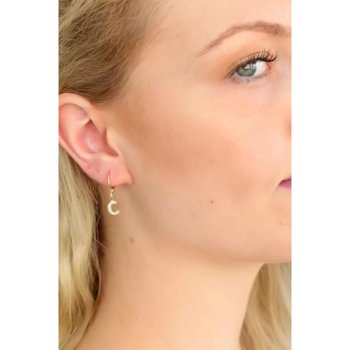 Mey İthalat® C Harf Bayan Küpe