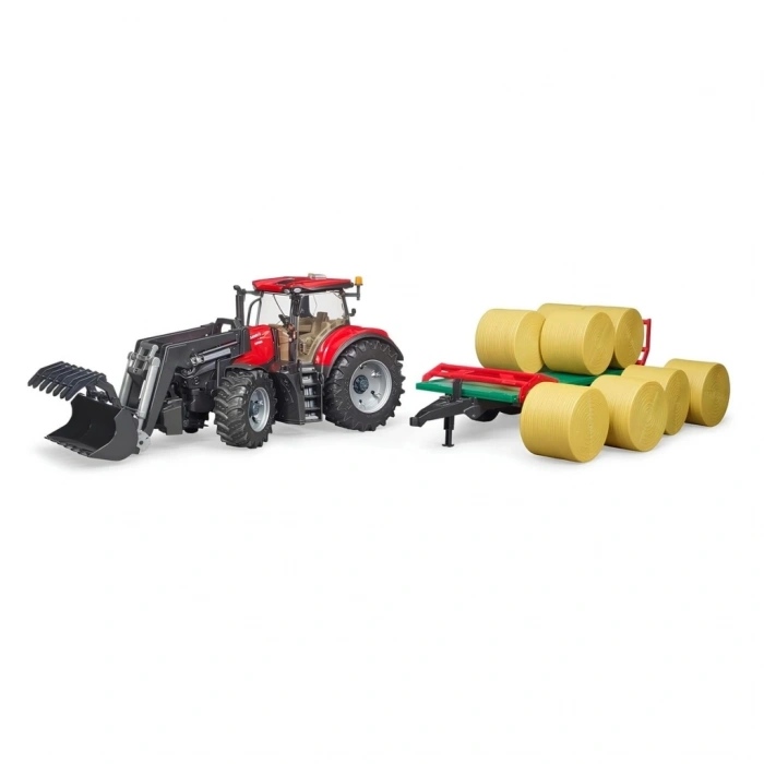 Mey İthalat® Case Optum 300Cvx Kepçeli Traktör Ve Balya Taşıma Römorku BR03198