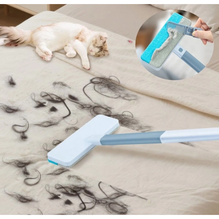 Mey İthalat® Çift Yönlü Evcil Hayvan Tüy Toplayıcı ve Yüzey Temizleme Fırçası