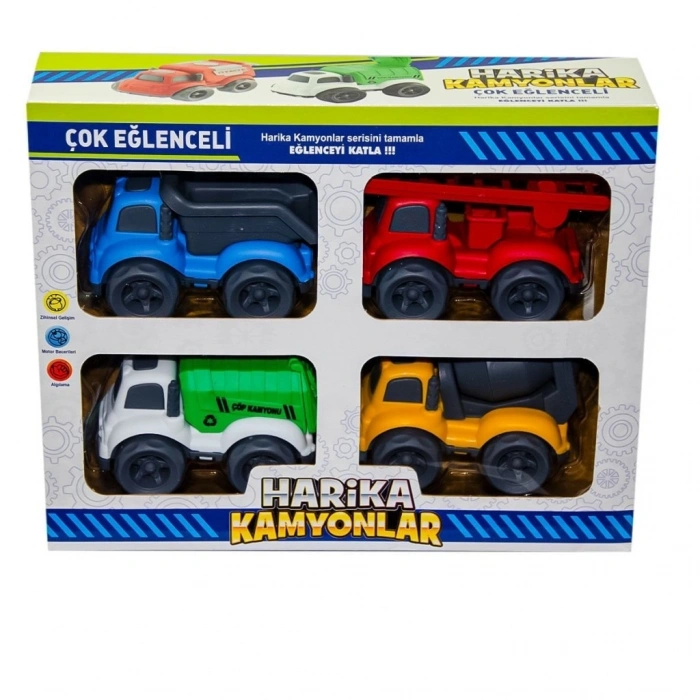 Mey İthalat® CNM20 4LÜ KUT HARİKA KAMYONLAR 30