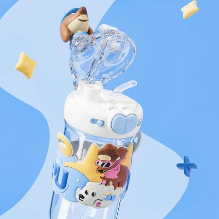 Mey İthalat® D2530 DILLER 580 ML BOYUN ASKILI TRITAN SU MATARASI