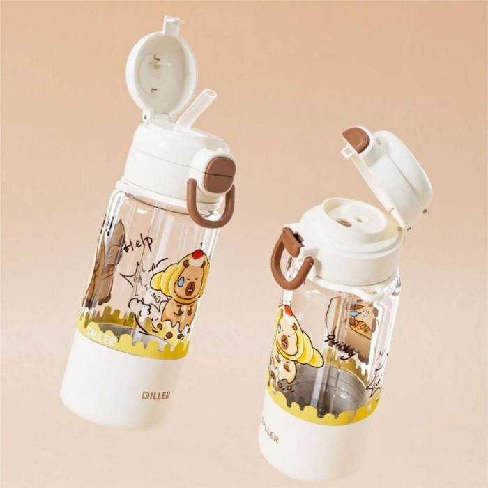 Mey İthalat® D2560 DILLER 700 ML BOYUN ASKILI TRITAN SU MATARASI