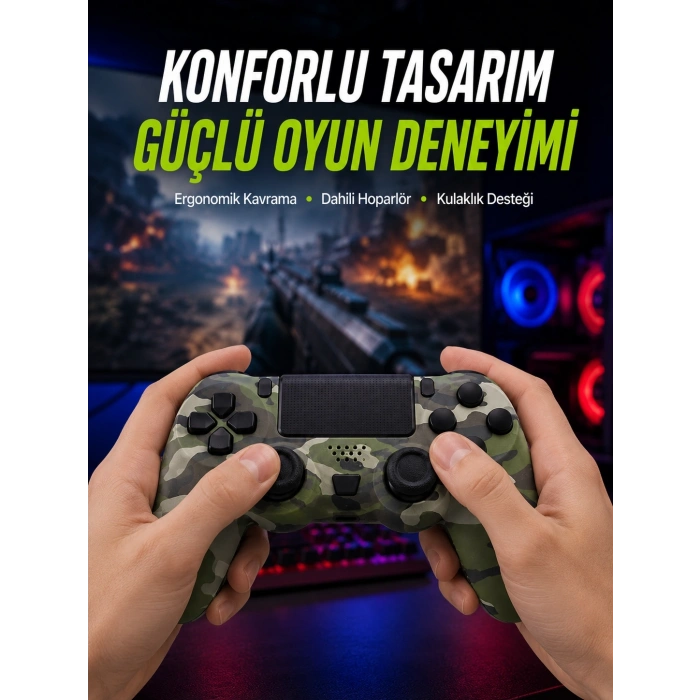 Mey İthalat® Dahili Hoparlör ve Kulaklık Girişli Oyun Kolu – Kişisel ve Ortak Ses Deneyimi
