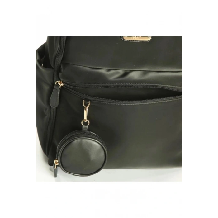 Mey İthalat®   Diamond Anne Bebek Bakım Sırt Çantası 7345 Siyah