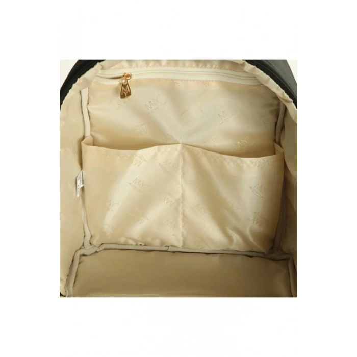 Mey İthalat®   Diamond Anne Bebek Bakım Sırt Çantası 7345 Siyah