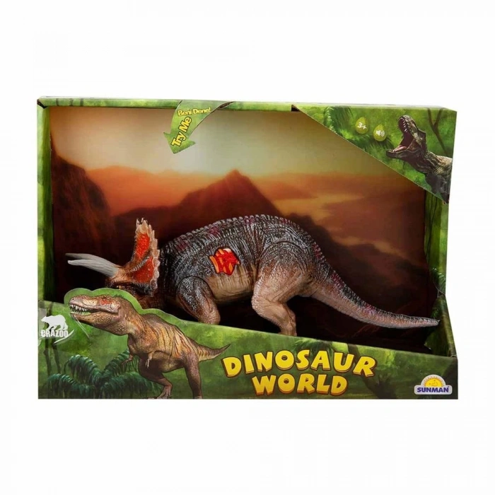 Mey İthalat® Dinosaur World Sesli Dinozorlar 23 cm