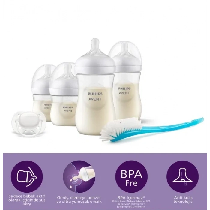 Mey İthalat®   Doğal Tepkili Natural Response PP Hoşgeldin Bebek Hediye Seti