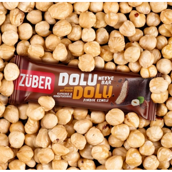 Mey İthalat®   Dolu Dolu Fındık Ezme Meyve Bar 30 Gr